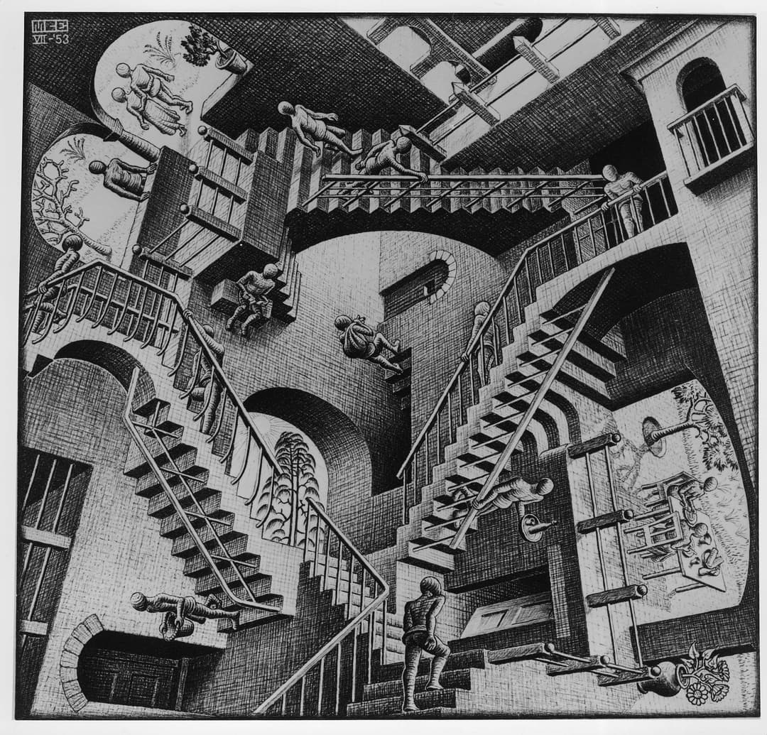 Relativity (1953) - MC Escher