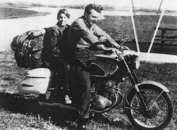 Robert Pirsig and his son Chris